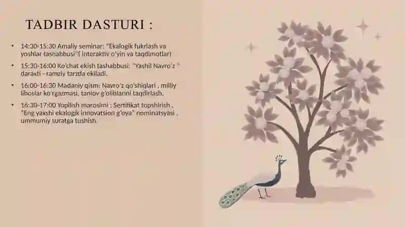 EKALOGIK UYG’ONISH : INNOVATSIYA VA MILLIY QADRYATLAR UYG’UNLIGI 4