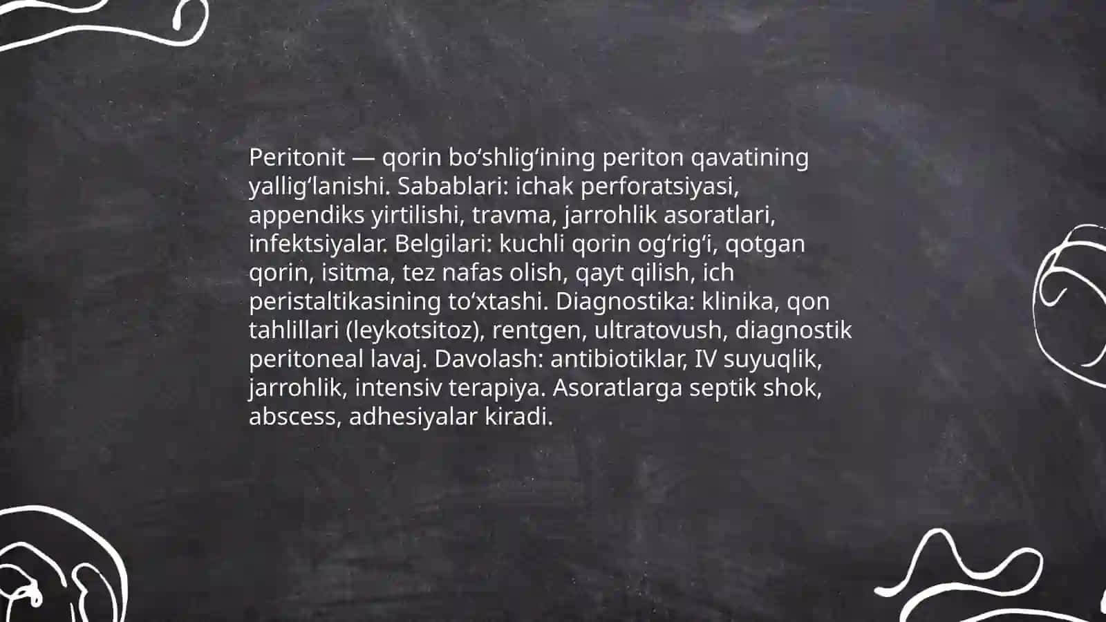 Qorin boʻshligʻi kasalliklari 4