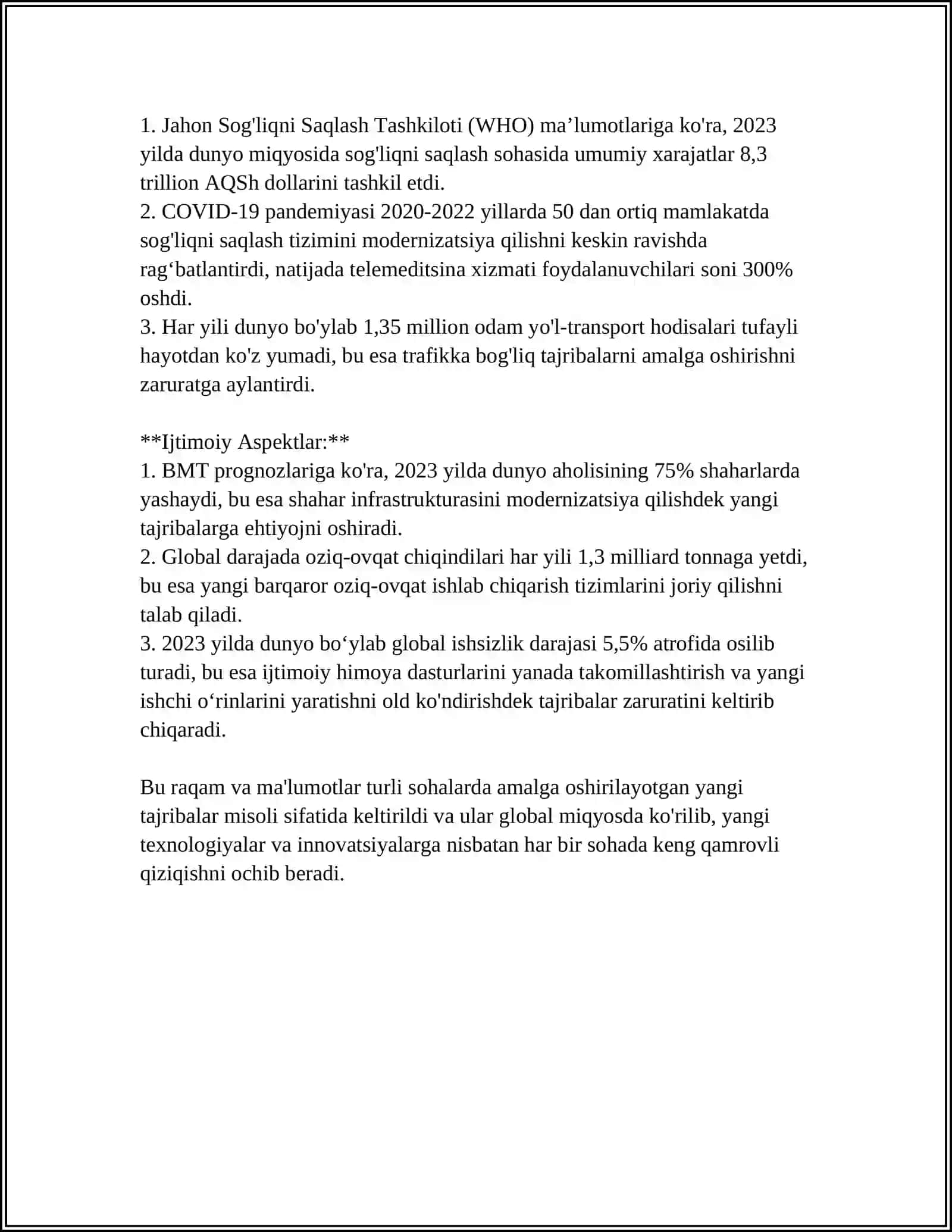 MANA SHU MAVZULAR BOYICHA YANGI TAJRIBALAR 4