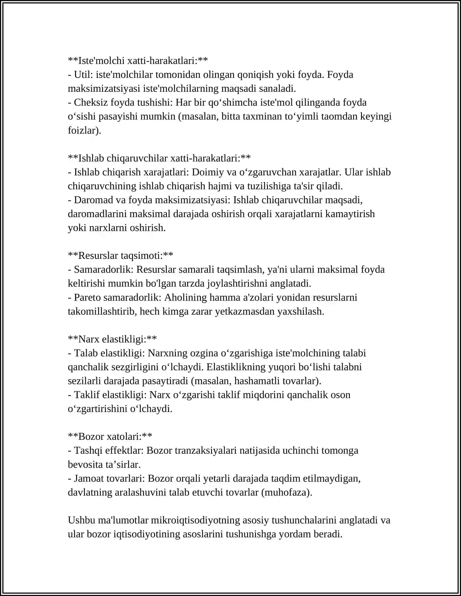 MIKRAIQTISODIY DAVID AYLANISH MADELLARI TOVORLAR VA RESUSLAR BOZORI 4