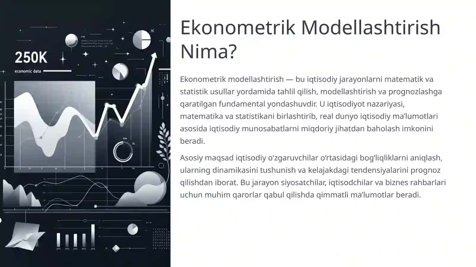 Ekonometrik Modellashtirishda Qo‘llaniladigan Amaliy Dasturlar Xususiyatlari 4
