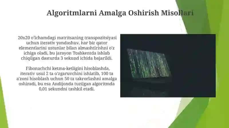 Takrorlash algoritmi 4