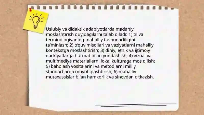 Ijtimoiy gumanitar fanlarni o'qitishda ilg'or xorijiy tajribalardan foydalanishga doir uslubiy va didaktik adabiyotlarda o'aitishga bo'lgan zamonaviy talablar 4
