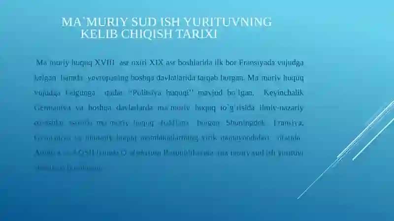 Ma`muriy sud ishyurituvi 4