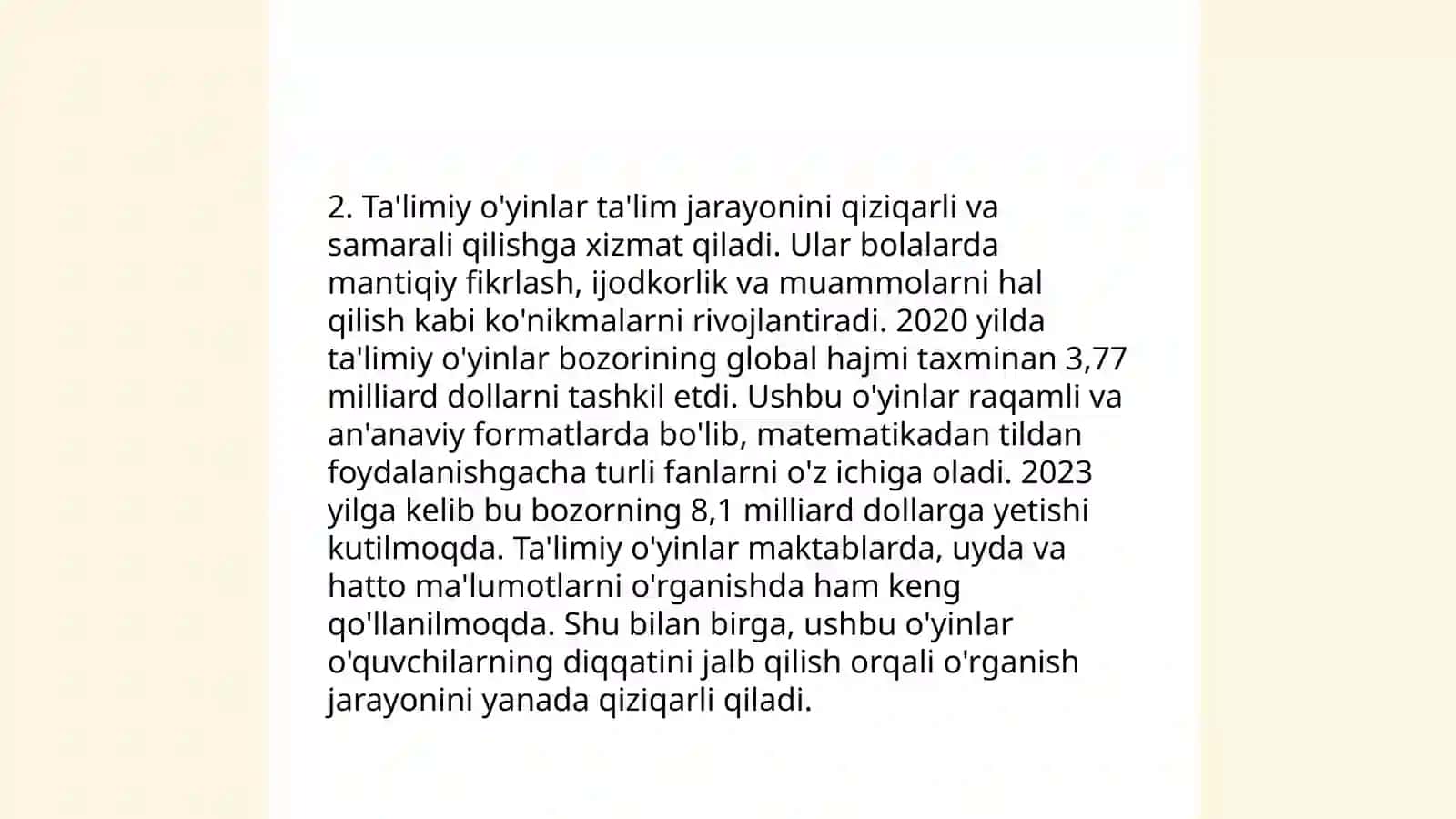 Ijobiy xulq atvorni shakillantirish metodlari 4
