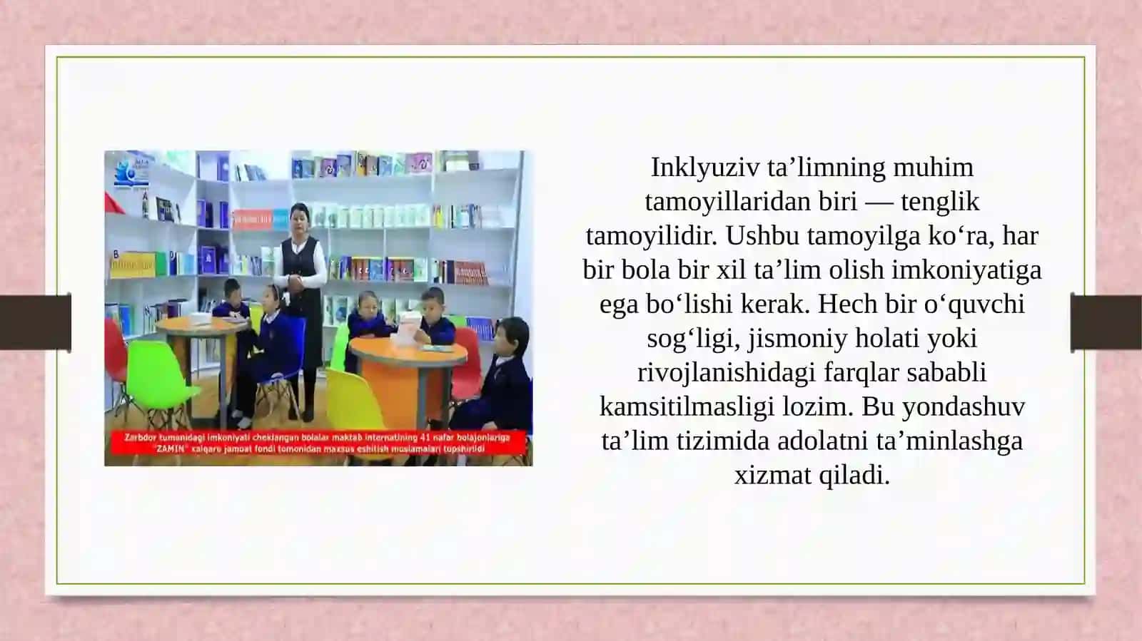 Inklyuziv ta’lim tamoyillari rivojlanish istiqbollari 4
