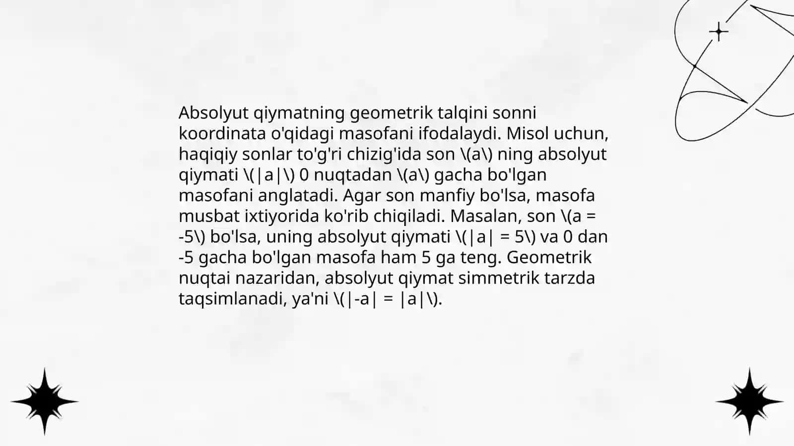 Absolyut qiymatlar ularning turlari va olish usullari 4