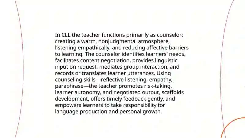 Community language learning. 4