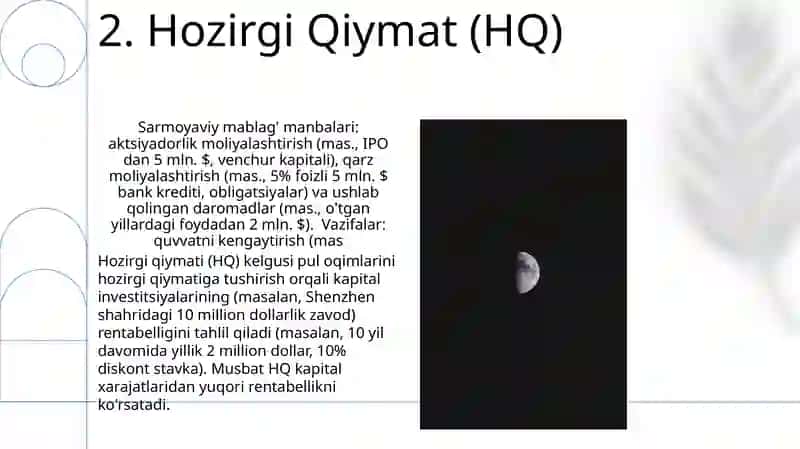 Kapital qo'yilmalar: Mol-mulk (masalan, Manhettendagi ko'chmas mulk, Shenzhendagi zavod) 4