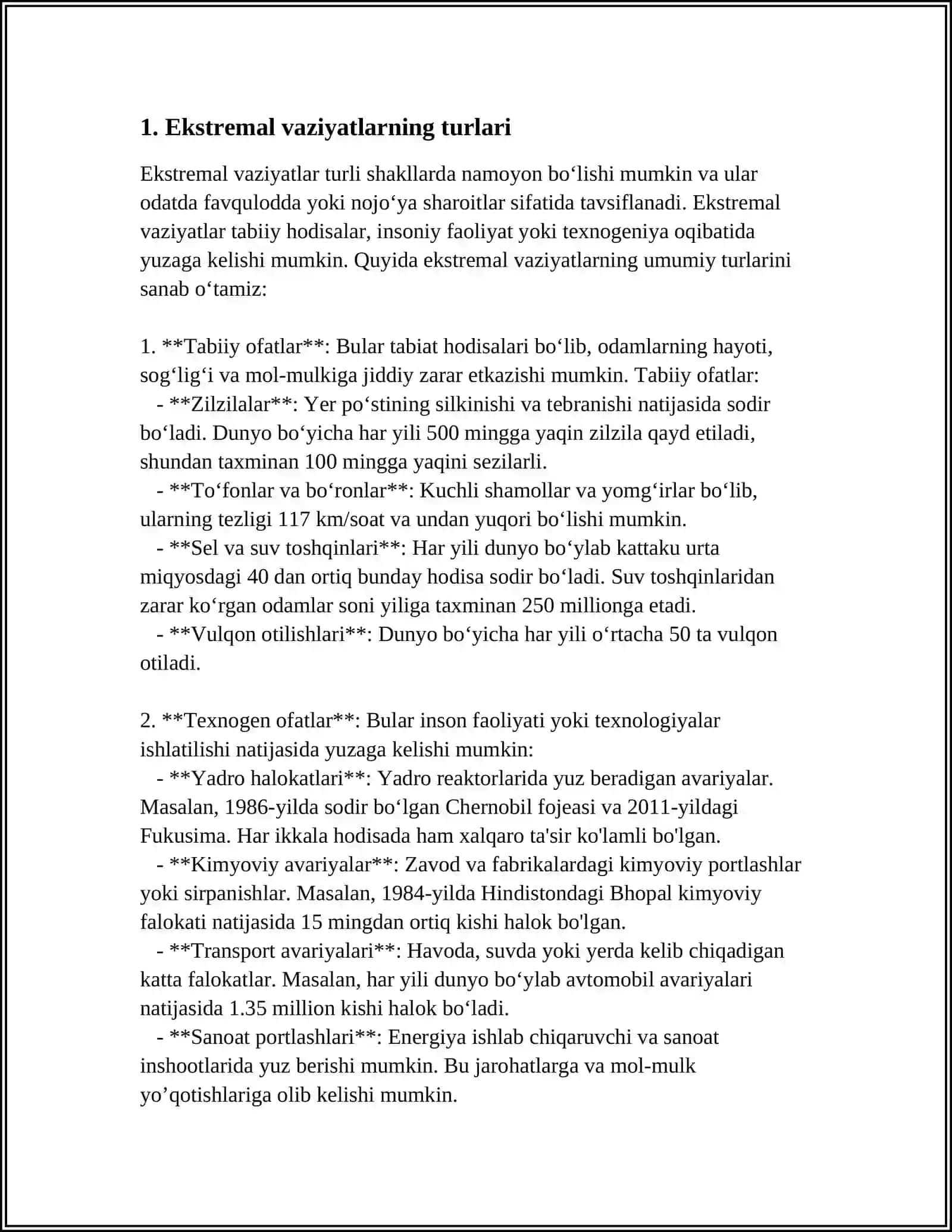 JAHON OAV DA EKSTREMAL VAZIYATLARNI YORITILISHI 4