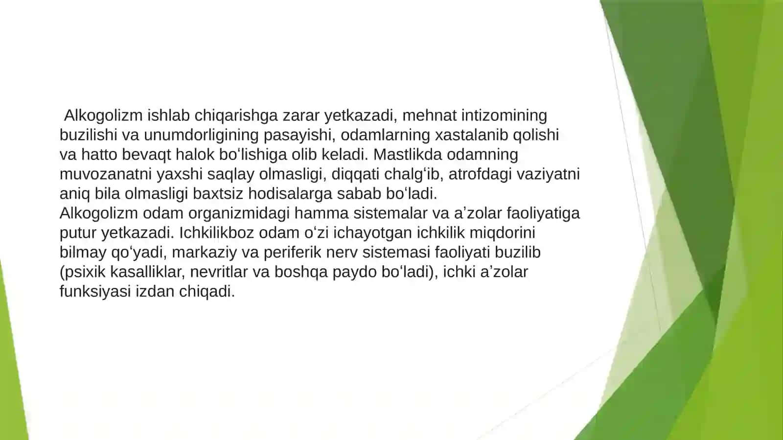 Alkogolizim va narkomaniya tibbiyiy ijtimoiy moammo sifatida 4