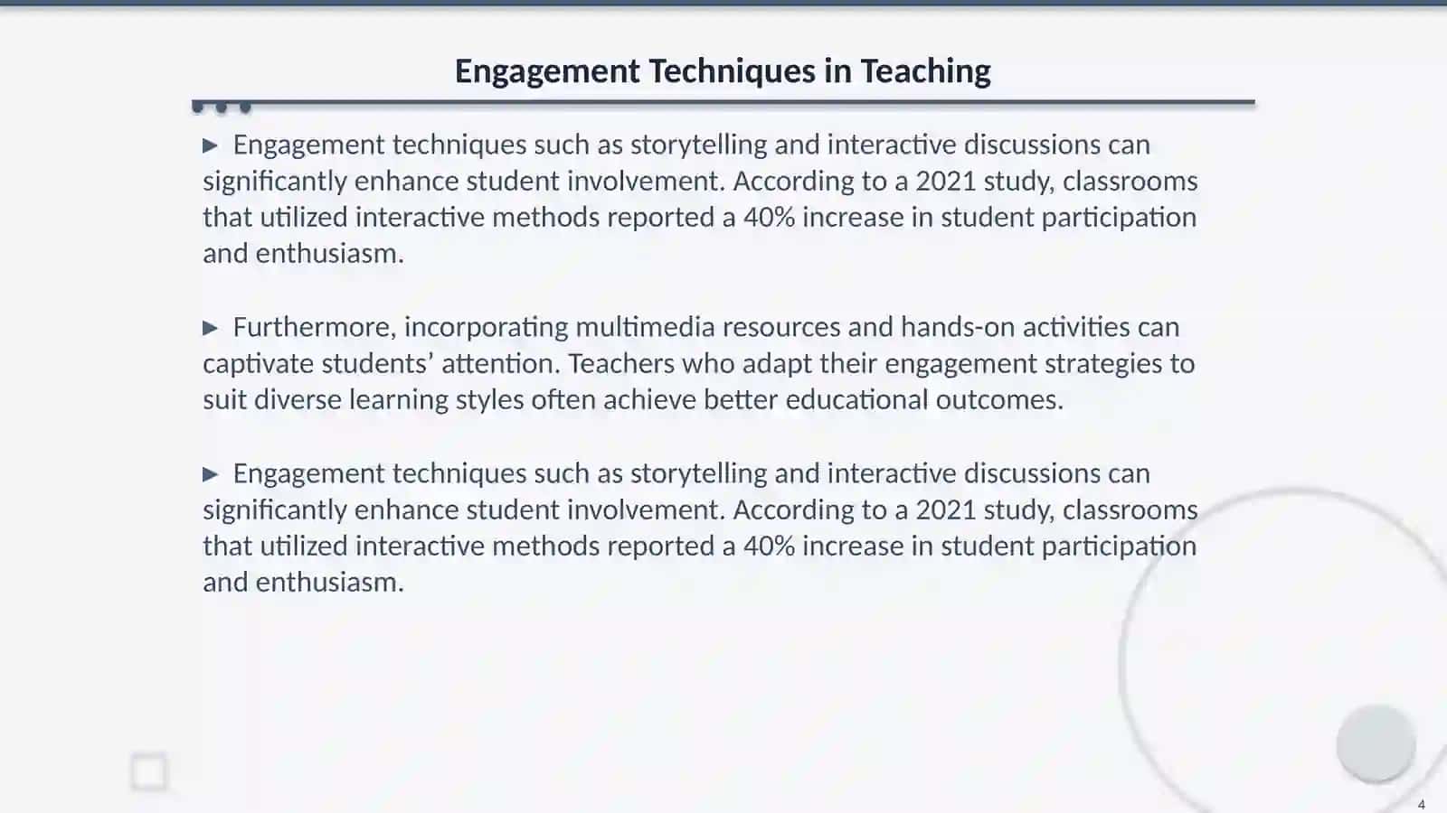 Specific Characteristics of a Teacher’s Speech 4