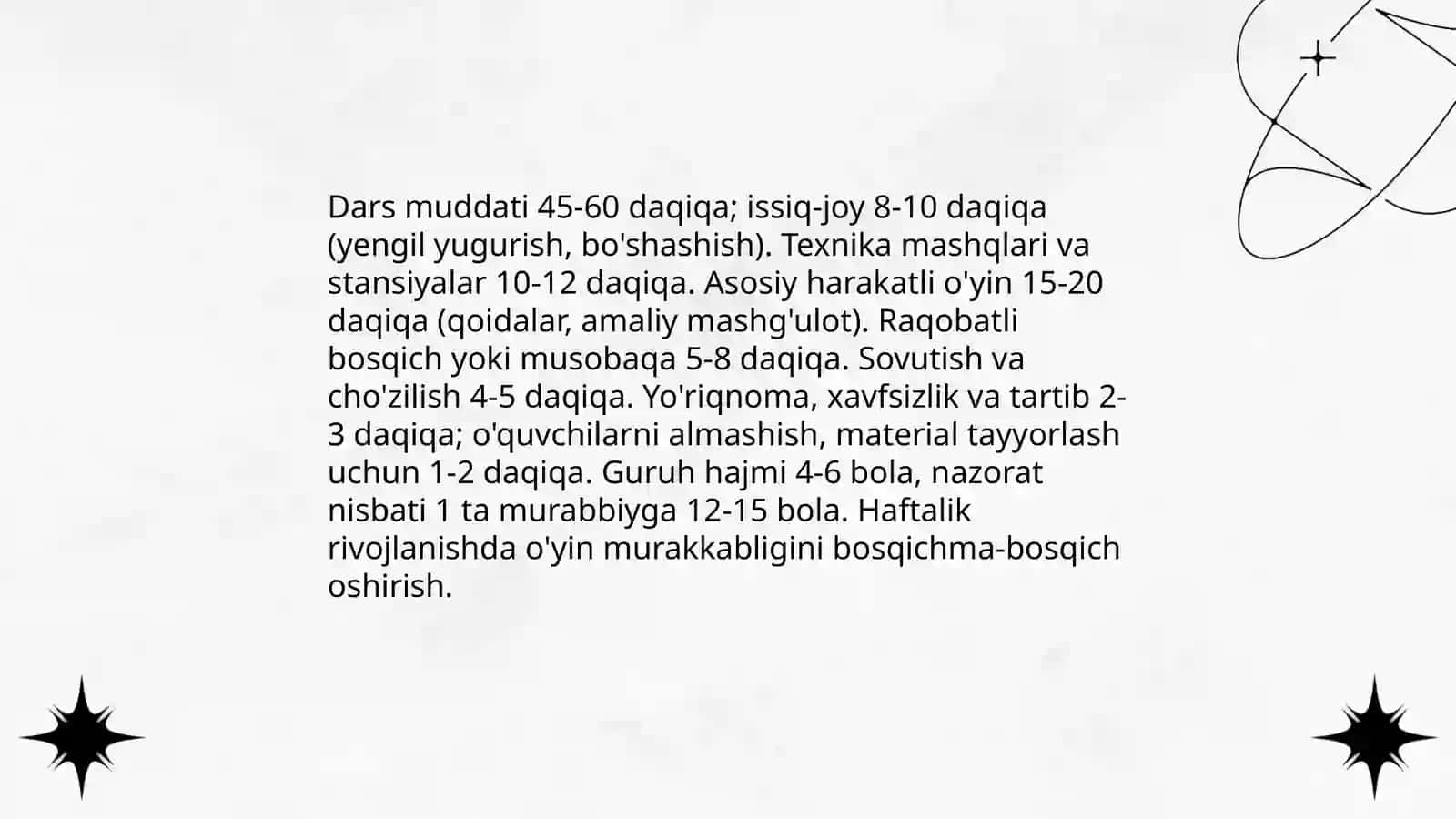 Harakatli o'yinlar bilan jismoniy tarbiya 4