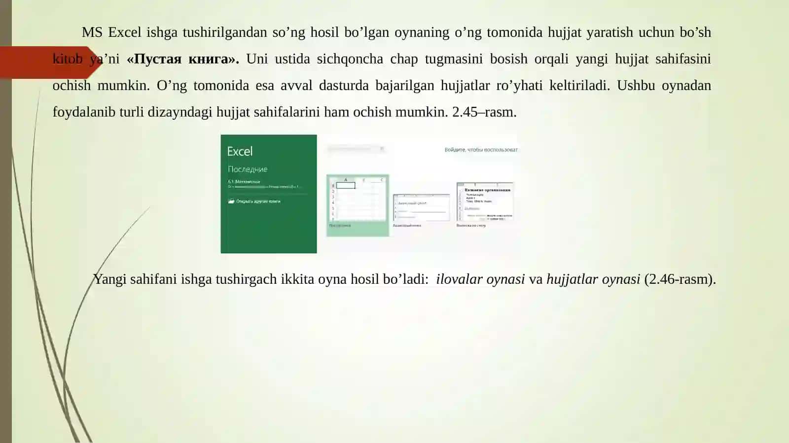 MS Excel dasturida diagramalar bilan ishlash 4