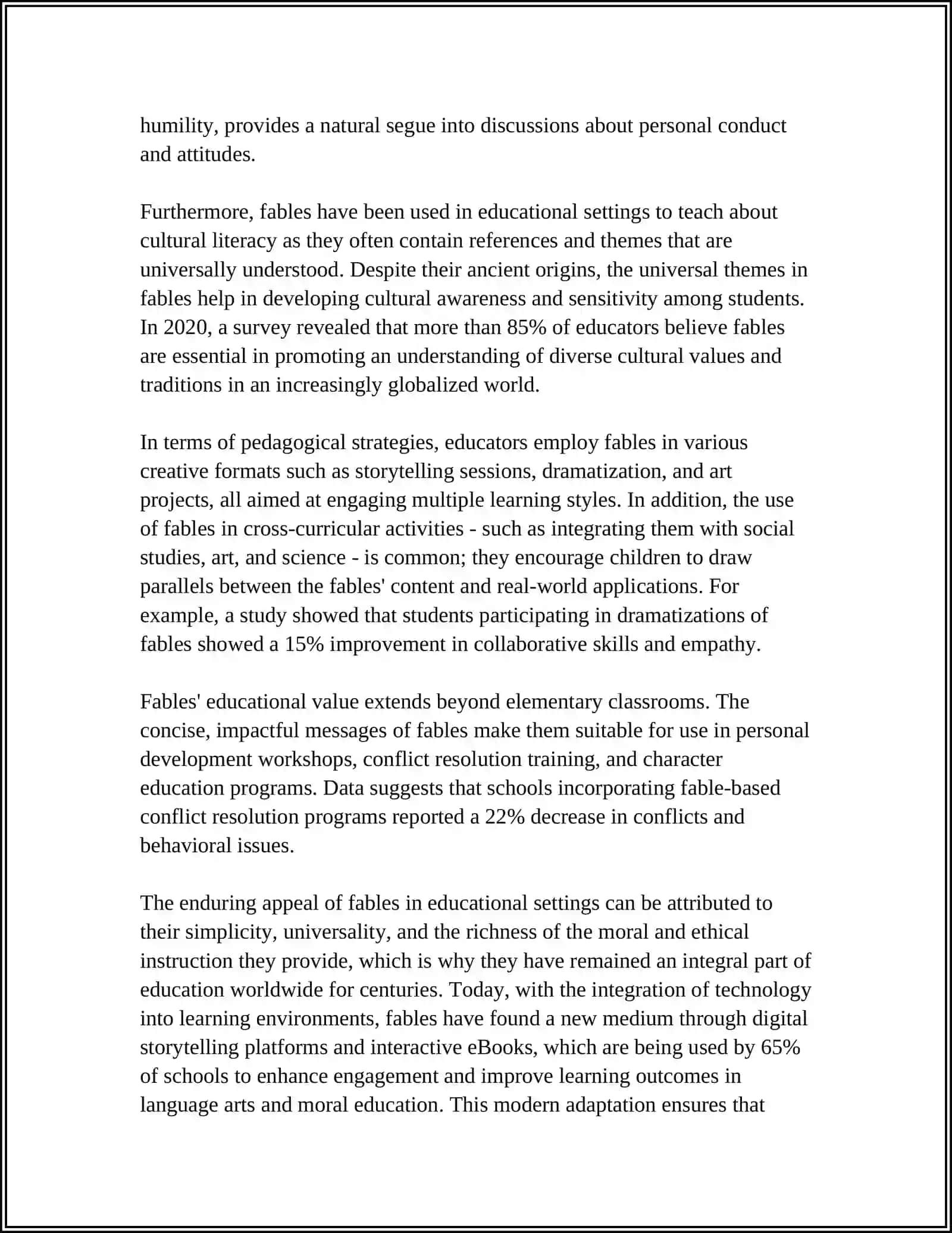 THE USE OF FABLE STORY THROUGH STAD TECHNIQUE TO IMPROVE STUDENTS READING COMPREHENSION 4