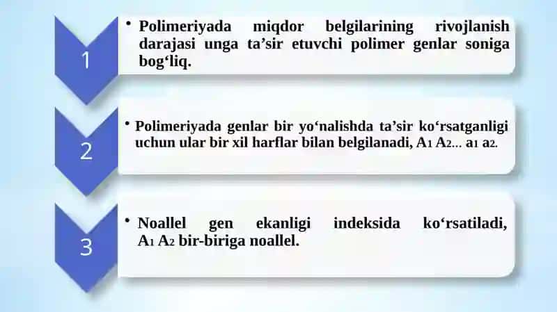 Genlarning polimer ta'siri 4