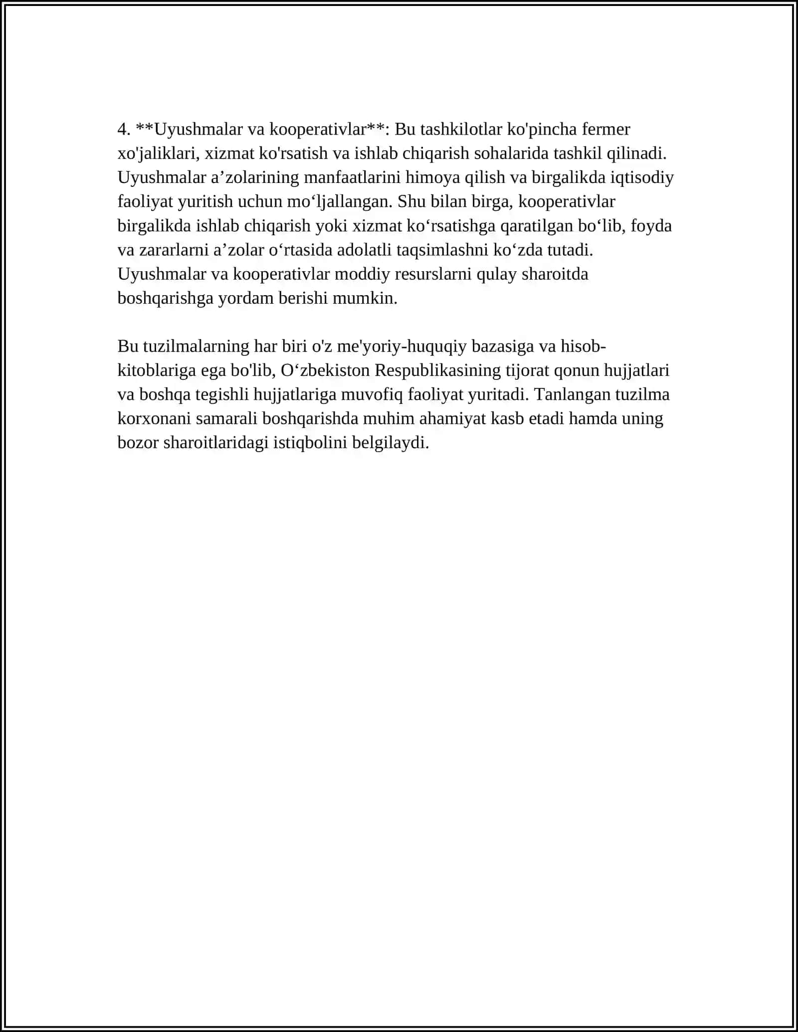UNITAR KORXONALAR TUZILMASINI IQTISODIYOTDAGI ORNI 4