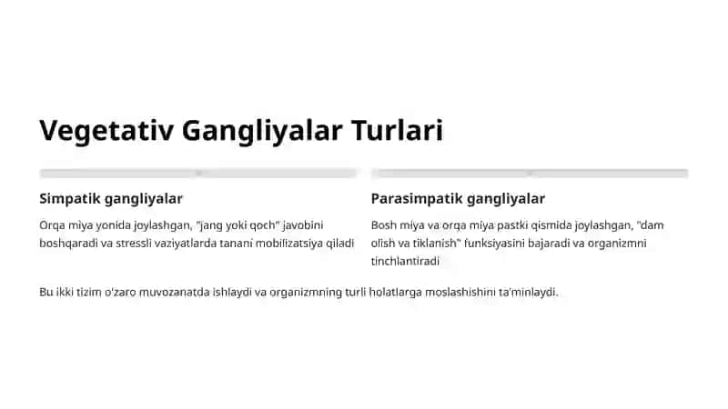 Vegetativ Gangliyalar: Tana Avtonom Nerv Tizimining Markazi 4