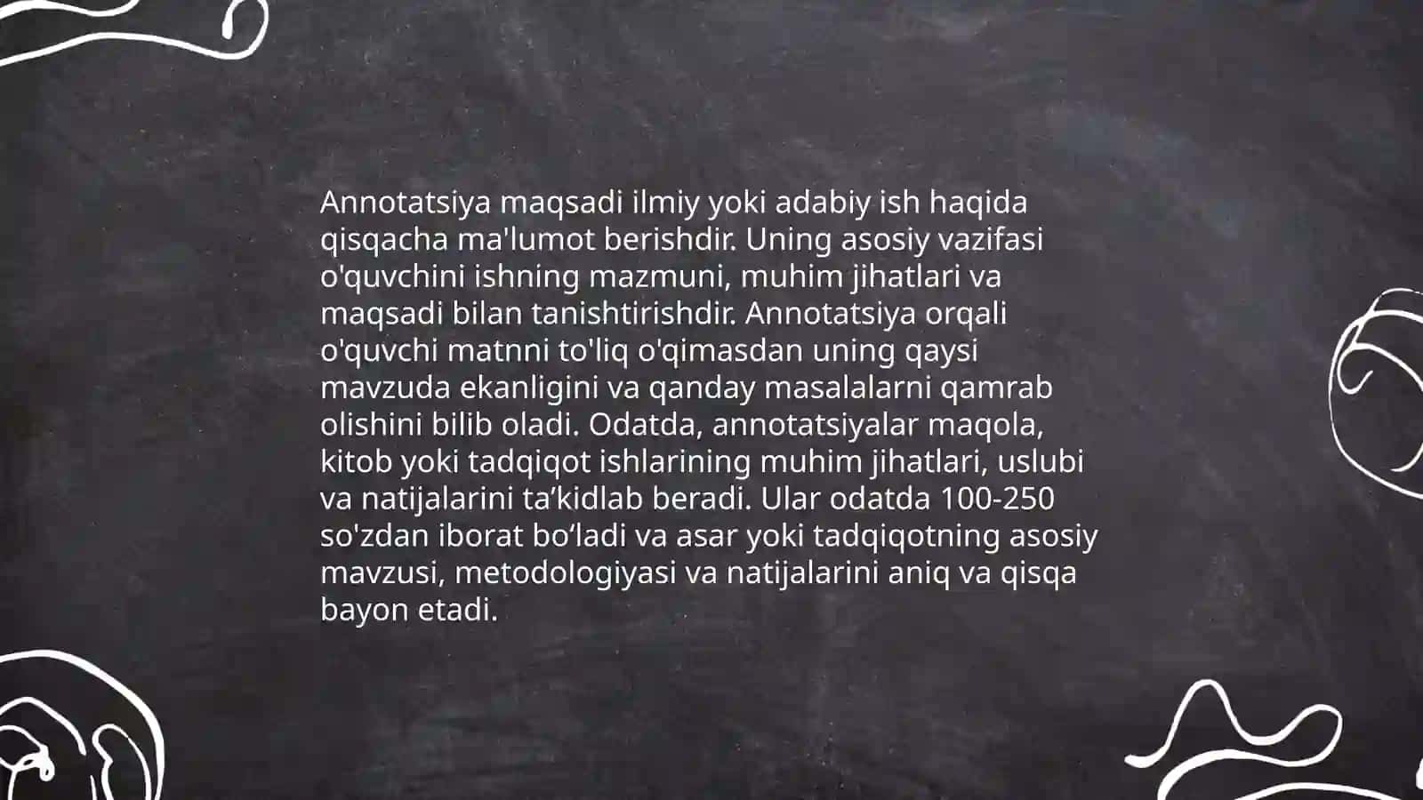 Annotatsiya tushunchasi 4