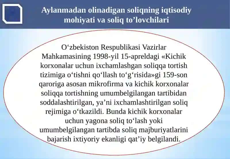 Aylanmadan olinadigan soliq 4