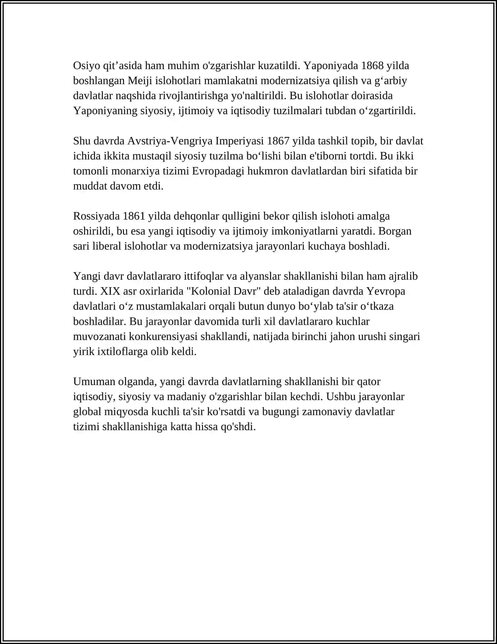 YANGI DAVR DAVLATLARINING SHAKLLANISHI VA RIVOJLANISHI 4