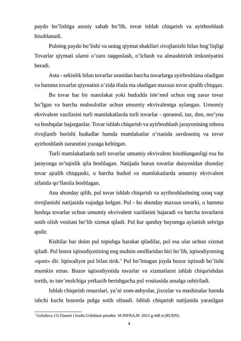 PUL NAZARIYALARI VA ULAR BO‘YICHA MUNOZARALI QARASHLAR 4