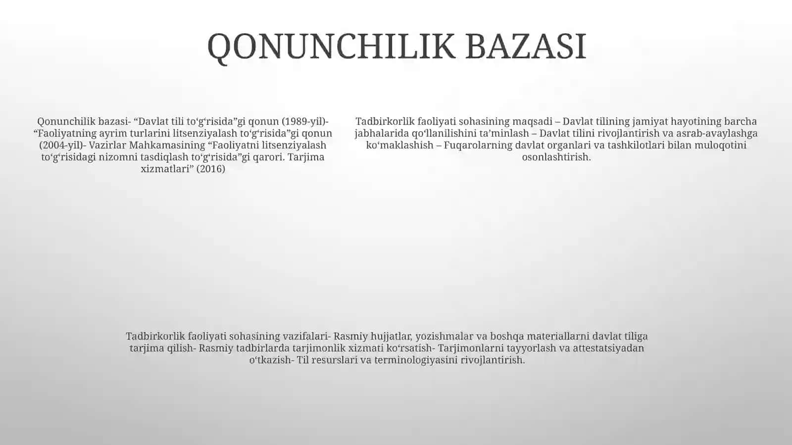 Davlat Tilida Ish Yuritish Sohasining MaqsadiVaVazifalari 4