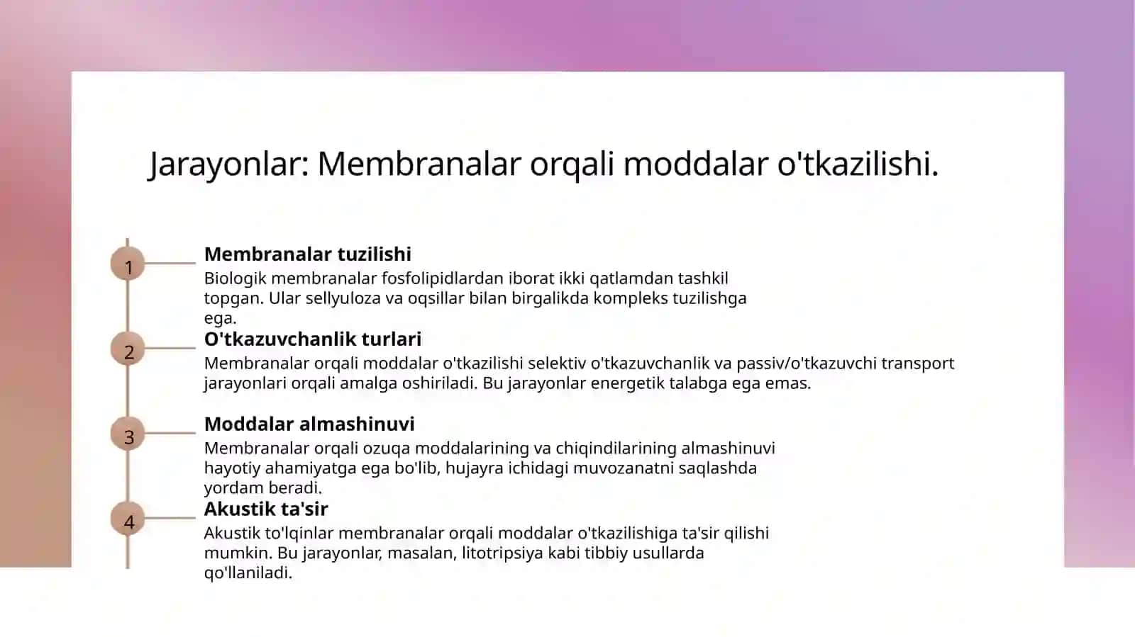 Biologik membranalardagi fizik jarayonlar. Litotripsiya 4