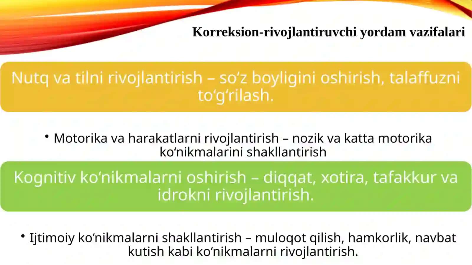 Inkluziv ta'lim va Gospital pedagogikadan tayyorlagan mustaqil ta'limi 4