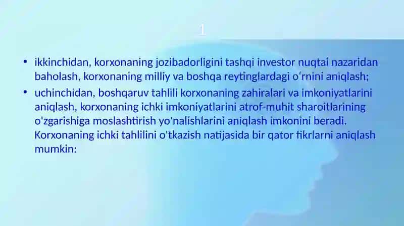 Boshqaruv Tahlilini Tashkil Qilish va Uni Ma’lumotlar Bilan Ta’minlash 4