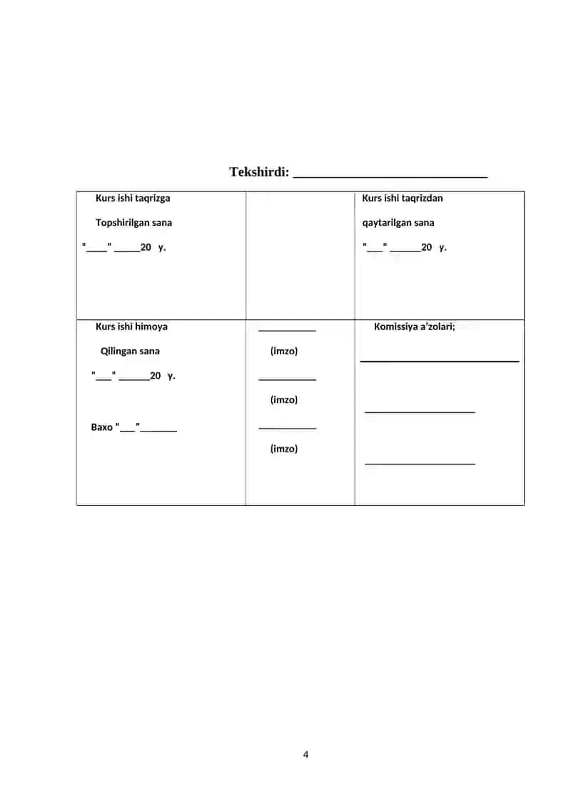 KURS ISHI 4