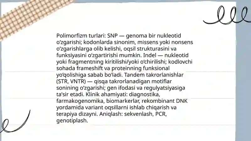 Oqsillar polimorfizmi 4