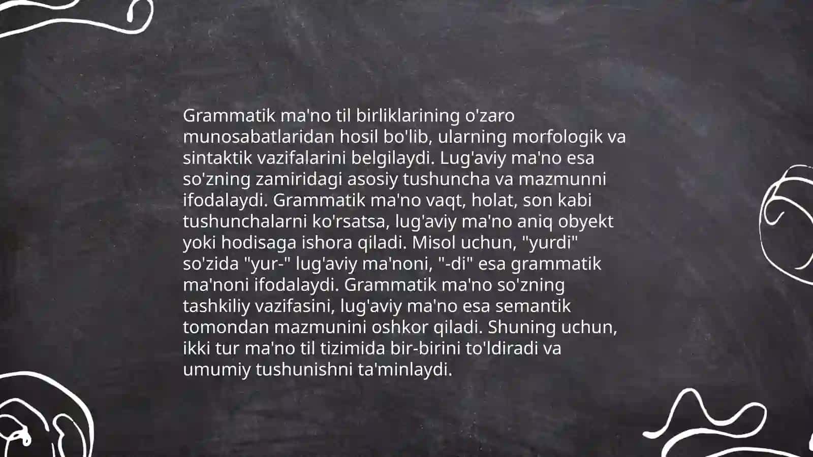 Grammatik ma'no va uning turlari 4