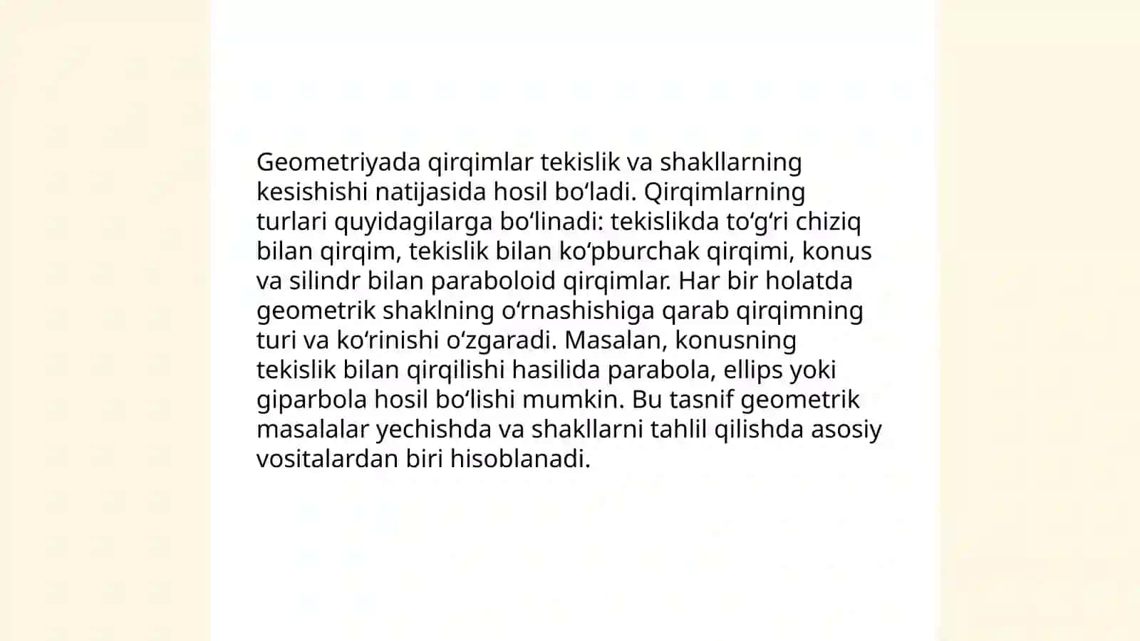 Qirqim turlari 4