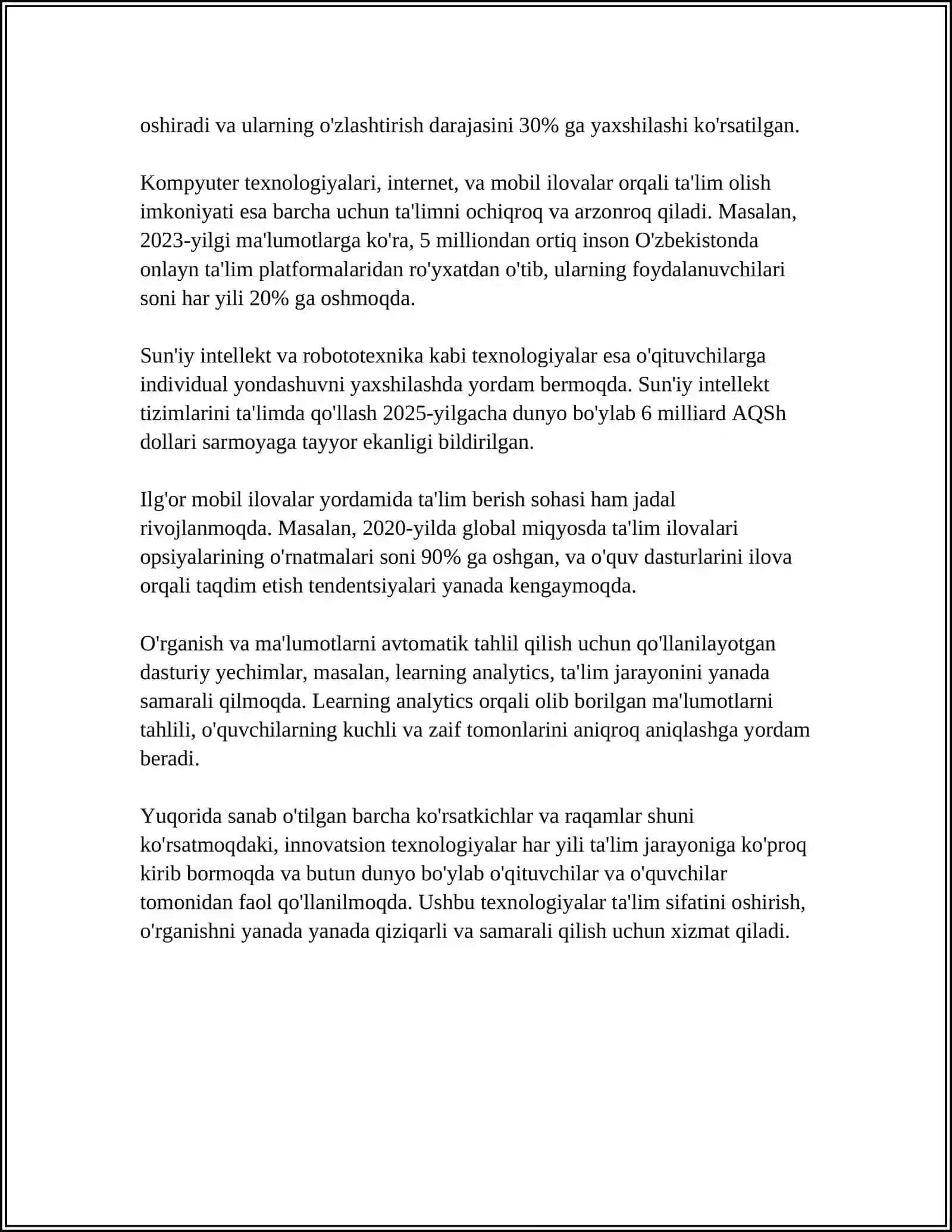 TALIM JARAYONIGA TEXNALOGIK YONDASHUV 4