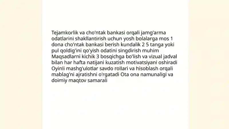 Tayyorlov guruhi yoshidagi bolalarga iqtisodiy tarbiya berish 4