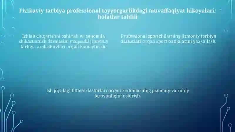 Professional ta'limda jismoniy tarbiya darslari 4