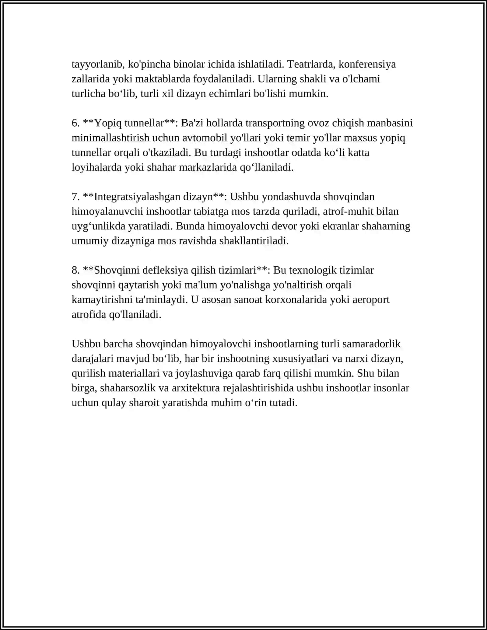 SHOVQINDAN HIMOYALOVCHI INSHOOTLARNING ME'MORIY-LANDSHAFT VA ESTETIK XUSUSIYATLARI 4