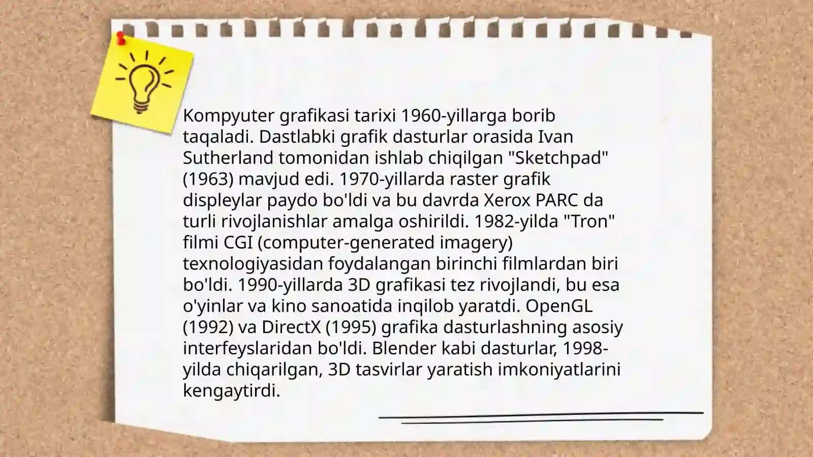 Kompyuter grafikasi va ularning turlari 4