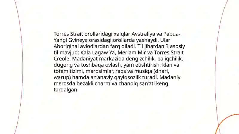 Avstraliya-Okeaniya xalqlari Botuxonova Zarifa 4