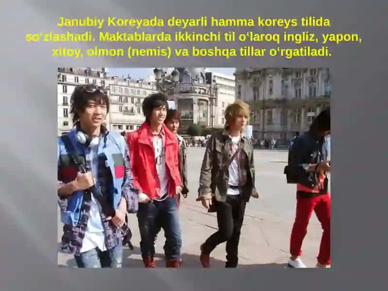 Janubiy Koreya aholisi Bajardi: Xayrullayeva Nafisa 4