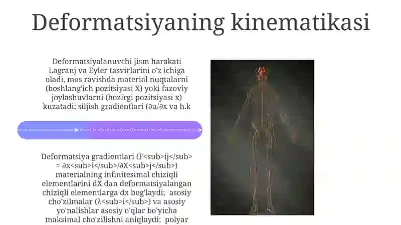 Deformatsiyalanuvchi jismlar dinamikasi 4
