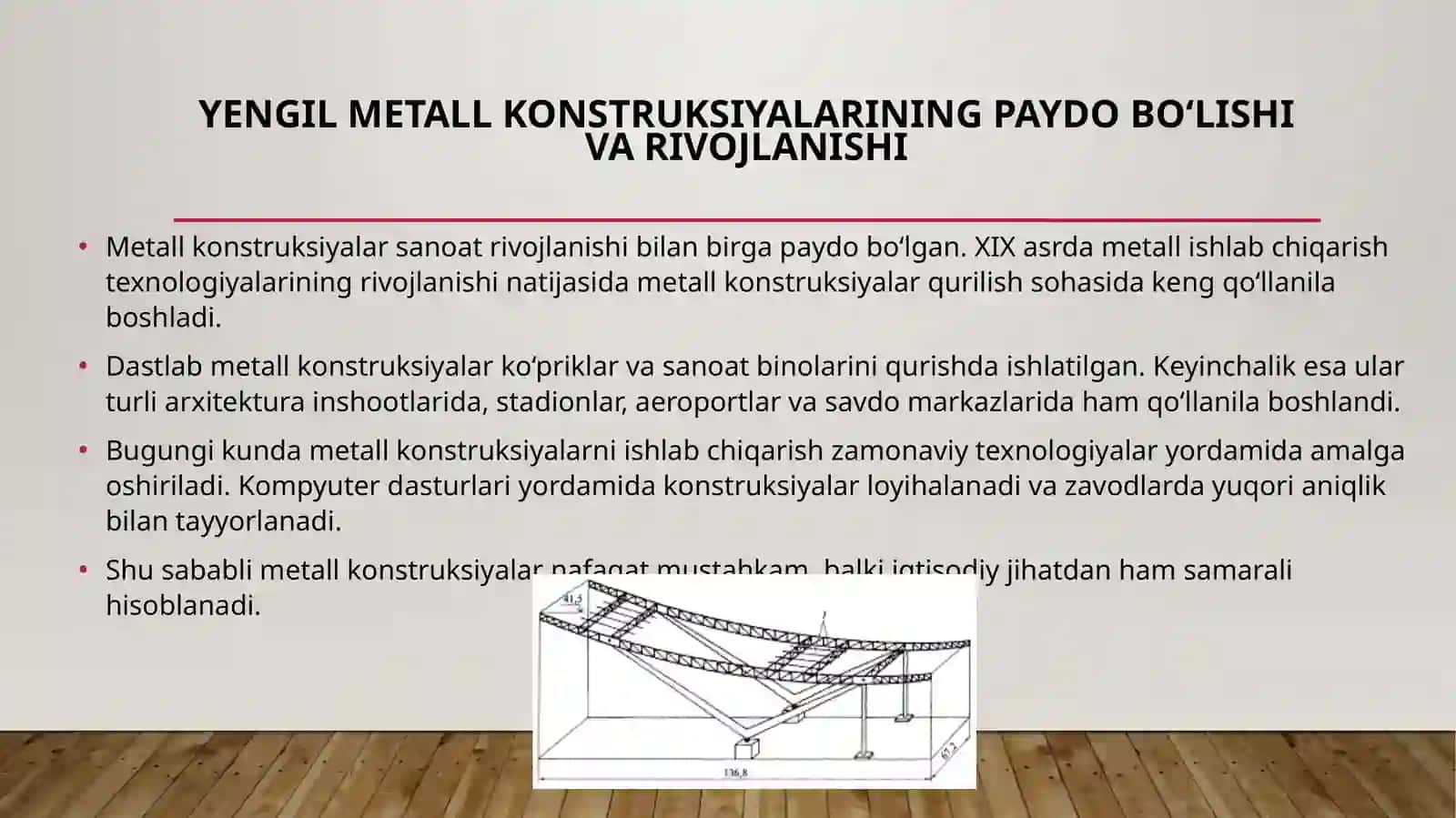 YENGIL METALL KONSTRUKSIYALARINING ISHLATILISH SOHALARI 4
