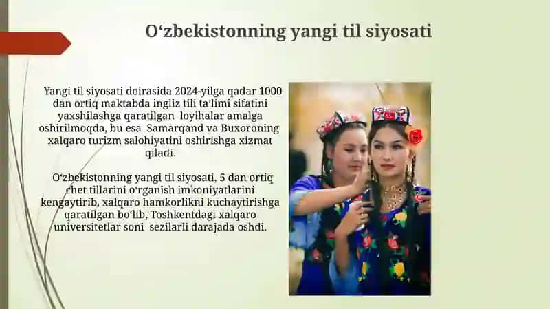 Yangi Oʻzbekistonda til siyosati 4
