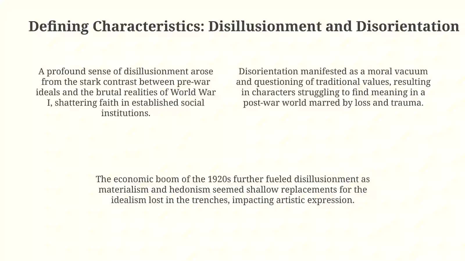 The Lost generation literature 4