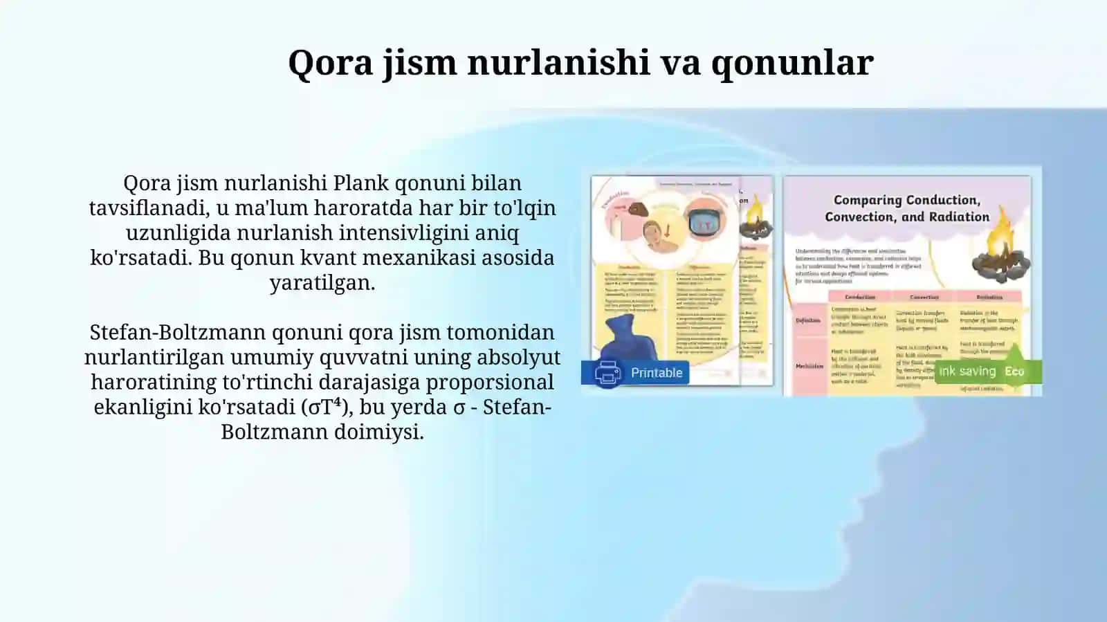 Nurlanish orqali issiqlik almashinuvi 4
