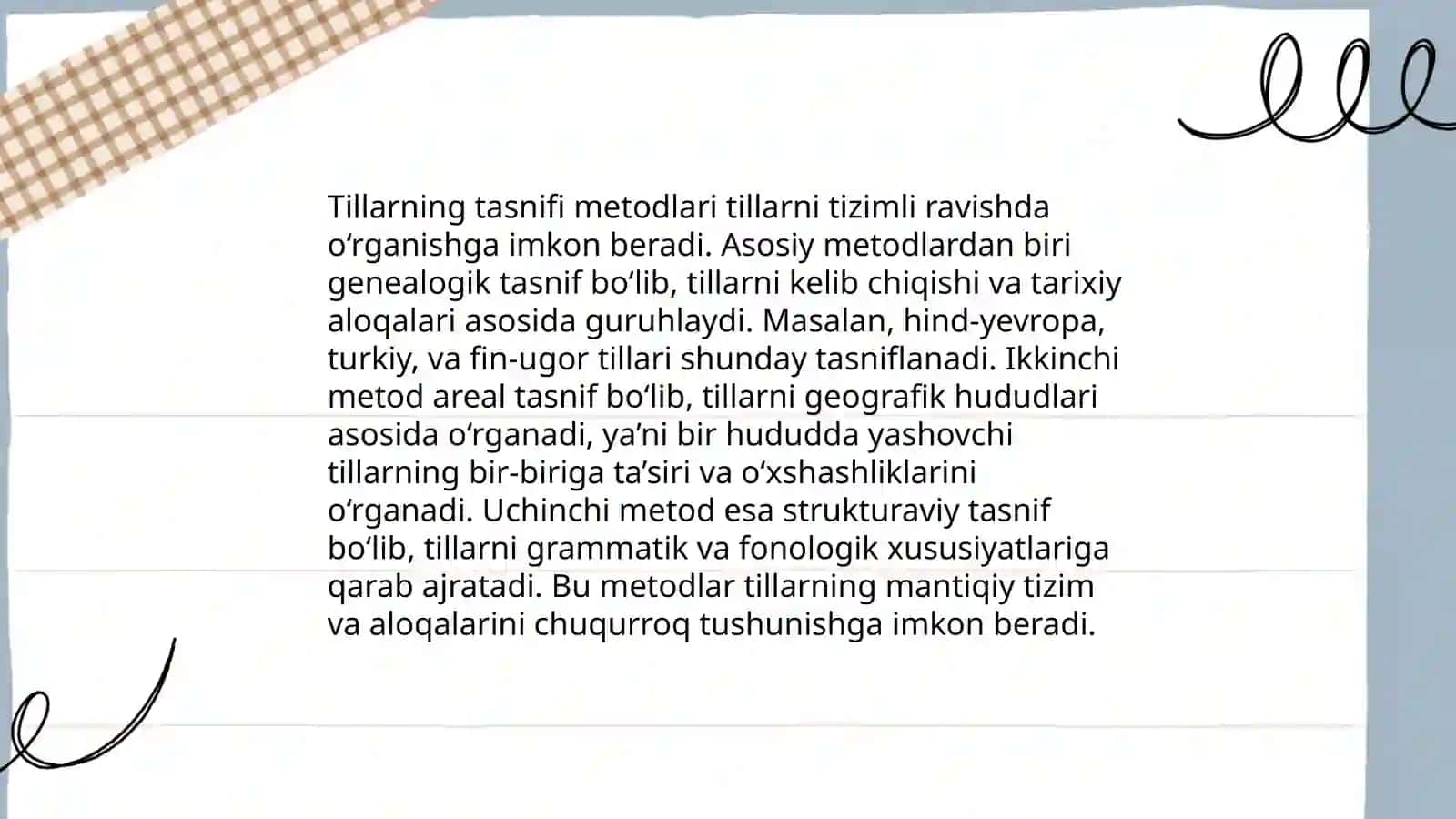 Dunyo tillari va ularning tasnifi 4