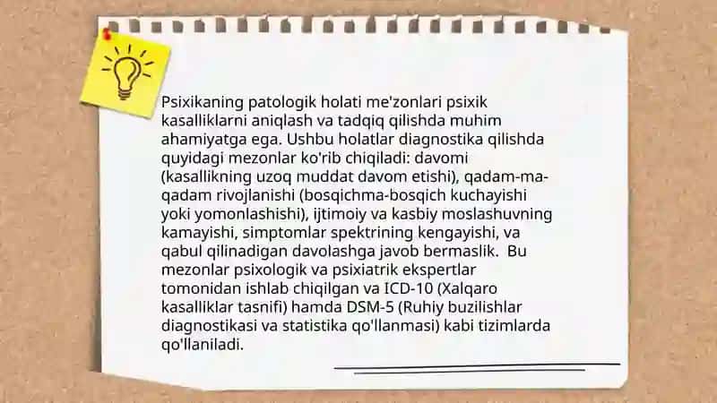 Psixikaning normal va patalogik holati mezonlari 4