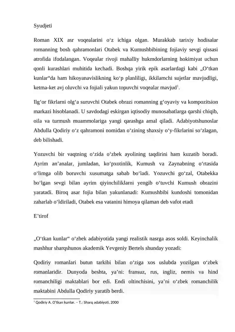 ABDULLA QODIRIY OʻZBEK REALISTIK ROMANCHILIGINING ASOSCHISI 4
