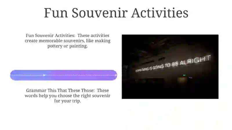 Speaking Souvenirs: Pronunciation and Sentence Rhythm 4